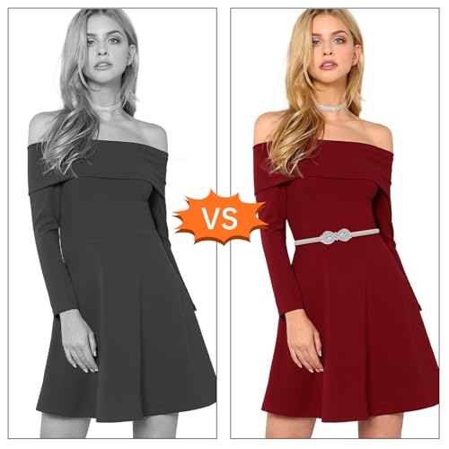 Rhinestone Belt For Formal Dress Women's Skinny Metal Waist Elastic Skinny Stretch Chain Formal Rhinestone Waist Belt For Women Girls Dresses Jeans(Silver, Gold)4