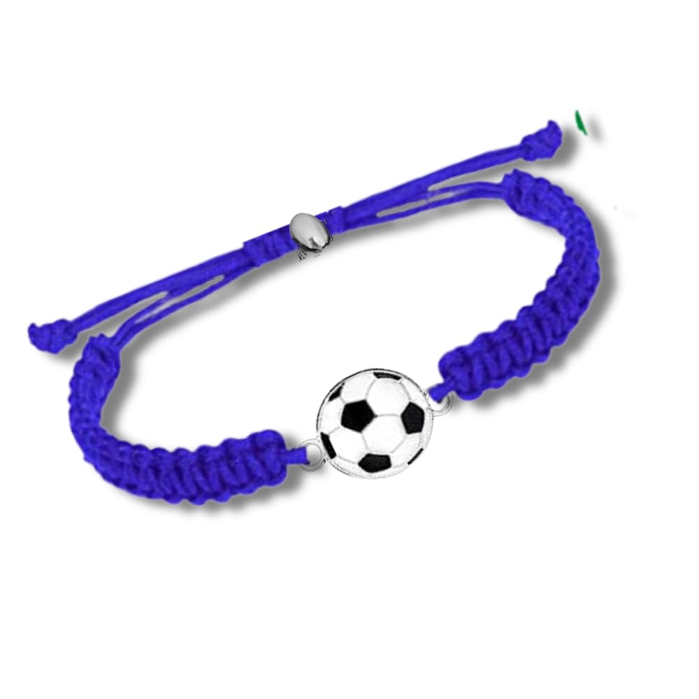 Adjustable Unisex Soccer Paracord Bracelet – Soccer Jewelry, Accessories, and Gifts for Soccer Players and Teams, 4-8 inches fits small to large wrists, Silicone, leather