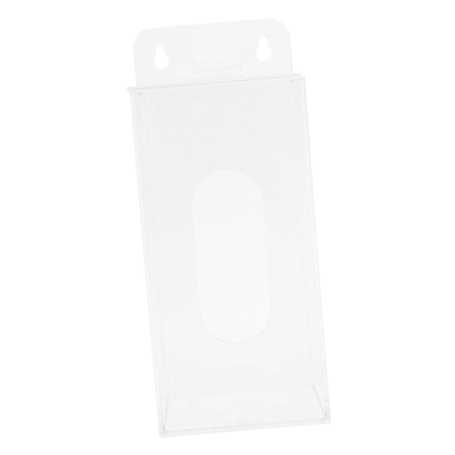 Acrylic Face Mask Holder and Gloves Dispenser with Wall Mount, Openable Top Cover, and Front Dispensing Slot for Effortless Access and Space-Saving Storage in Kitchens