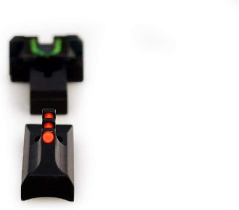 Williams Adjustable Fiber Optic Red Front/Green Rear Aluminum Matte Black Sight Set - 70231