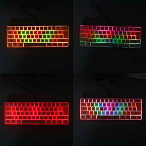 Teclado Mecánico Gamer 60% Zunate fn78t6wi0b-12 Alámbrico miniatura 4