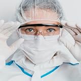 CUEMOON 2 sztuki okularów ochronnych do pracy, z regulowanymi zausznikami, czarne okulary ochronne do laboratorium, warsztatu i aktywności