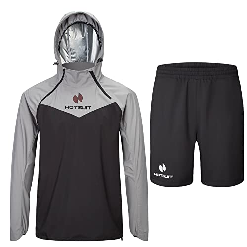 Hotsuit Non Rip High-Tech Lightweight Breathable Men’s Sauna Shorts Suit To Drop Weight, M #TOP4