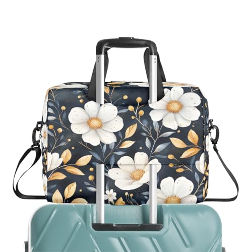 Bolso Portátil Daisy Flower Leaves 15.6 Pulgadas miniatura 7