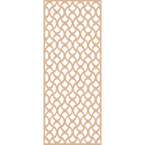 Image of Resort Decorative Pierced Fretwork Wood Wall Panels, 29 3 /8 inchW x 74 3 /8 inchH x 1 /4 inchT, Hickory