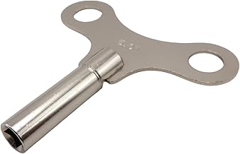 KD89 Nickel Plated Steel Butterfly Winding Key for Clocks, Pendulums, Old or Modern, Bells, Music Box, Mantel Clock, Chest of Drawers, Cattle Eye (No.3=3mm)