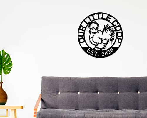 Silkie Chicken Coop Sign, Silkie Hen House Coop Sign, Silkie Chicken, Our Little Coop Sign Metal Sign, Silkie Metal Sign, Fluffy Butt Hut #TOP3
