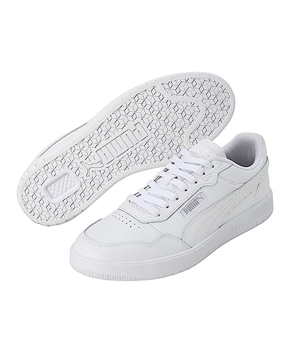 Image of PUMA Men's Court Ultra Sneaker, Puma White Puma White Puma Silver, 4