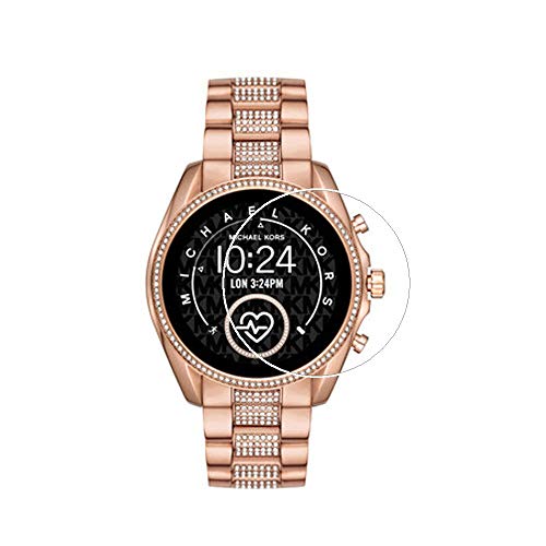 Zshion - Protector de Pantalla para Michael Kors Bradshaw 2 MKT5085/MKT5086/MKT5089/MKT 5090, película de Vidrio Templado antiarañazos de Alta definición (2 Unidades)