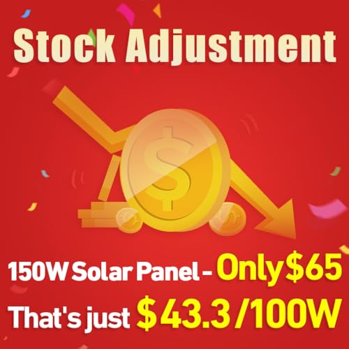 DOKIO 150W Portable Foldable Solar Panel Kit, Compact 21x20in Design 7.3lb with Standalone Controller and USB, Monocrystalline Charger for 12V Batteries, Power Stations, RV Camping Emergency Use - Image 6