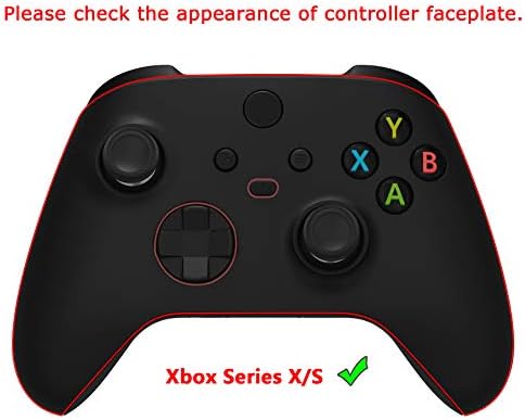 eXtremeRate Replacement Buttons for Xbox Core Wireless Controller, Scarlet Red DIY Accessories LB RB LT RT Bumpers Trigers Dpad ABXY Start Back Sync Share Keys Parts for Xbox Series X & S Controller