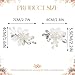 Heread Flower Wedding Hair Clips Silver Leaf Hair Barrette Crystal Hair Pins Bridal Hair Accessories for Women and Girls (Pack of 2)