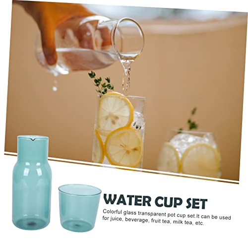 Set vaso y tetera de vidrio resistente al calor miniatura 4