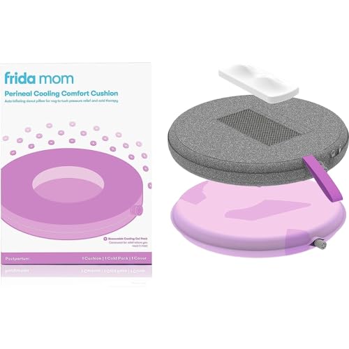 Image of Frida Mom Donut Pillow Perineal Comfort Cushion with Cold Pack for Pain Relief, Postpartum Essentials