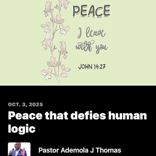 Peace that defies human logic. Podcast Por arte de portada