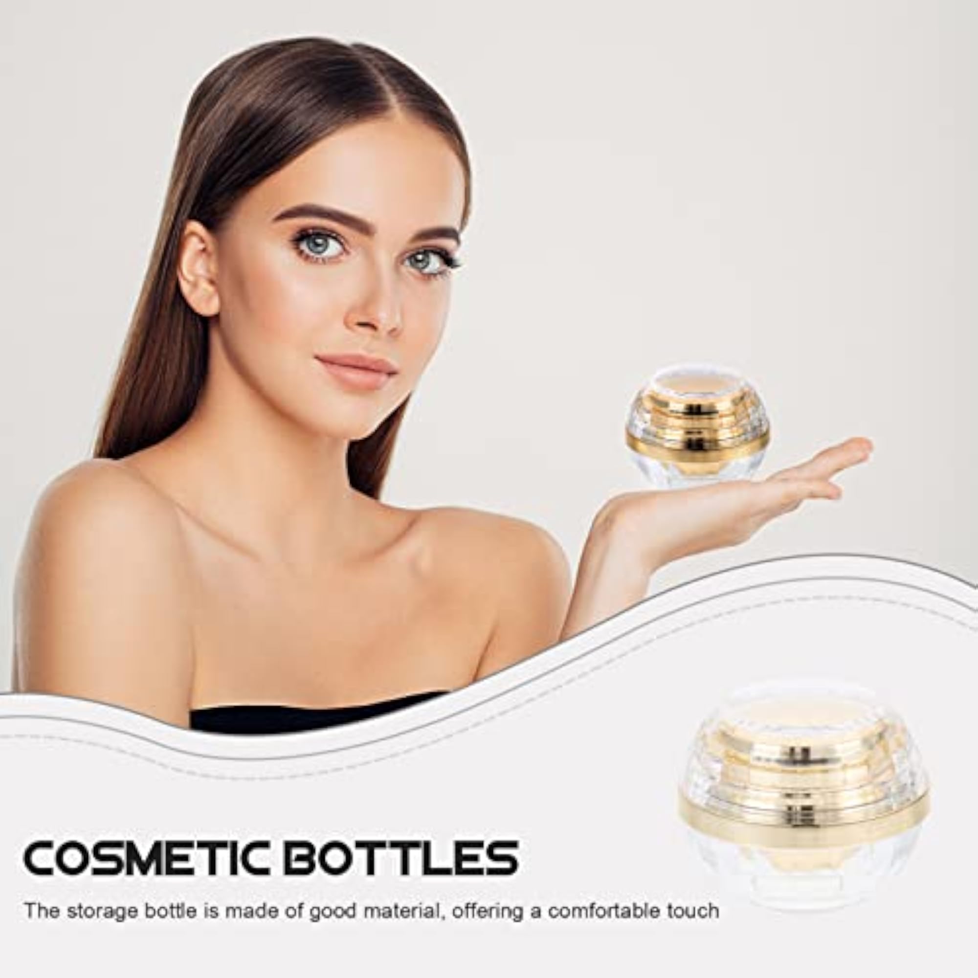 Empty Cream Jars Refillable Makeup Containers