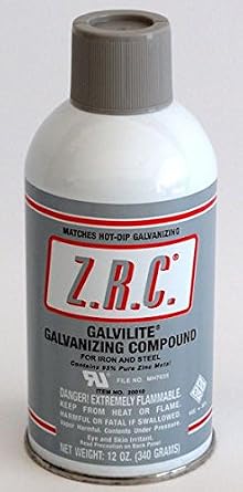 ZRC Galvilite 20010 Bright Silver Cold Galvanizing Aerosol - 24 Pack