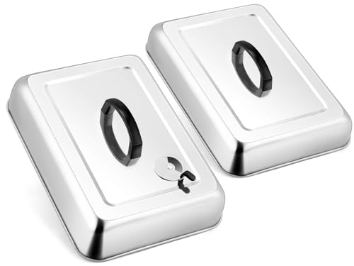 Leonyo 2-Pack 13" Stainless Steel Dome