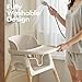 Mloong High Chair for Babies and Toddlers - Adjustable 4-in-1 Baby High Chairs with Dishwasher Tray, Easy Clean Highchair, Beige