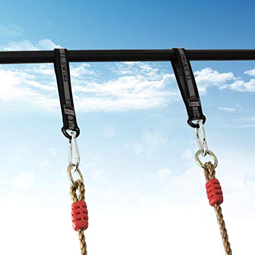 Vbestlife 2Pcs Tree Swing Straps Hanging Kit Strong Safety Strap Swing Accessories 45cm Horizontal Bar Connecting Belt Perfect for Tree Swing Hammocks