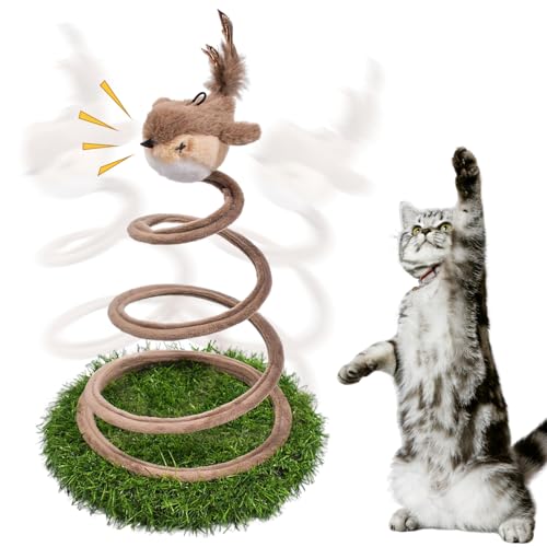 SOETDERT Interaktives Katzenspielzeug, Katze Spielzeug Selbstbeschäftigung, Katzenspielzeug Vogel...