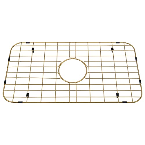 Lonsince Gold Sink Protector,24 15/16" X 13 1/8" Kitchen Sink Grid Gold,Stainless Steel Sink Protector,Sink Bottom Grid,Sink Grate #TOP4