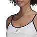 adidas Originals womens Spaghetti Strap Top, White/Black, Large US
