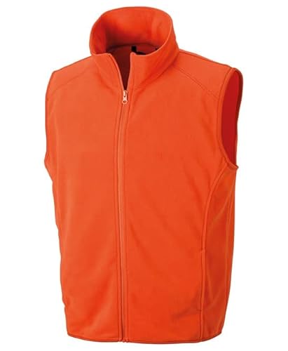 Result Core R116X Mens Microfleece Gilet - Orange - 3XL