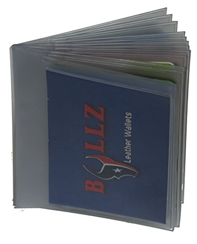 Set Of 2 Heavy Duty Vinyl 12Pages Insert For Bifold-Trifold Wallet Made In Usa #TOP4
