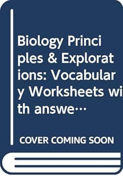 Paperback Biology Principles & Explorations: Vocabulary Worksheets with answer Key Book