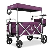 FUXLIFE Carro Plegable FX-CTL950 Púrpura con Toldo y Arnés de 5 Puntos