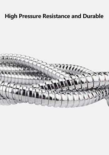 Shower Hose 1.5M,Dothnix Universal Stainless Steel Replacement Shower Hose Anti-Kink with 4 washers and a Tape - Chrome