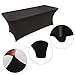 2 Pack Spandex Table Covers 6 Feet, Stretch/Fitted Table Covers for 6 Feet Folding Table,Rectangular Spandex Table Cloths for Wedding Party or Event by FELIZEST