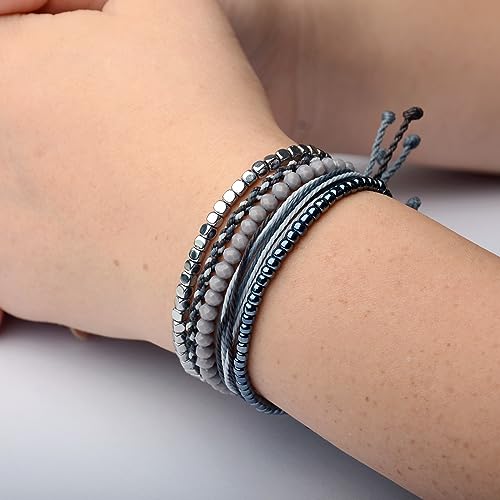 Mezcla Vida Handmade Waterproof Rope Bracelets Pack String & Beaded Bracelet Stack - Set of 5 Stackable Bracelets For Women, Summer Accessories & Bohemian Bracelets for Teen Girls4