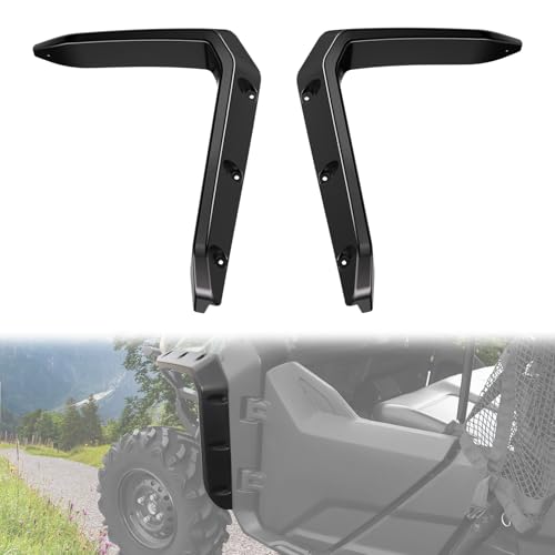 Image of Front Fender Flares for Honda Pioneer 700-2 700-4 2014-2021 | Front Mud Guard Extension Mud Flaps for Honda Pioneer 700 2P 4P 2014-2021 Accessories, Replace #08P70-HL3-600