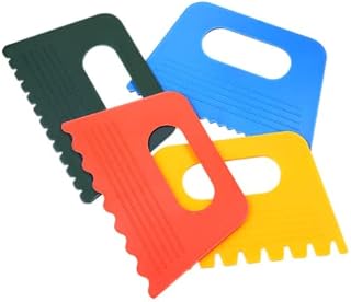8 PCS Plastic Scraper Tools DIY Line Graffiti Tools Colored Plastic Paint Scrapers for Toddlers Kids Paint Crafts DIY Line Graffiti