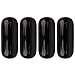 Norestar Four 8" x 20" Center Hole Boat Fenders/Bumpers (Black)