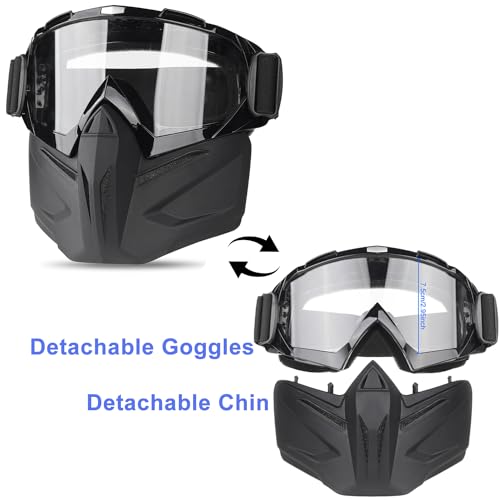 image for VPZenar Airsoft Mask and Helmet, Black Tactical Helmet, Mask, Cosplay 