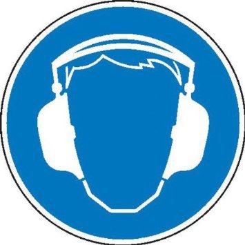 Preisvergleich Produktbild Gehörschutz benutzen Gebotsschild, selbstkl. Folie, Größe 10cm