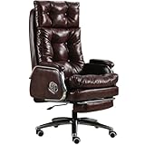 Chefsessel mit hoher Rückenlehne, ergonomischer Bürostuhl mit festen...