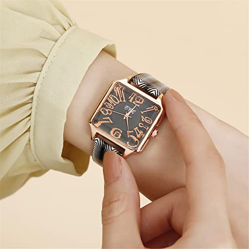 Damenuhren Uhrwerk Mädchen Damen Armbanduhr Gürteluhr Digitaluhr, C, One Size-2
