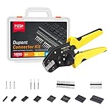 Dupont Conector,Alicates Crimpado Terminales Trinquete SN-28B,con Conectores Clavija Macho/Hembra 1600 piezas,Juego Crimpado Carcasa,Cable IDC Alambre,para Conector KF2510,2.54 mm,3.96 mm PEBA