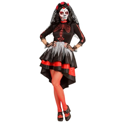 Robe mariée squelette Dia de los Muertos Widmann - 2