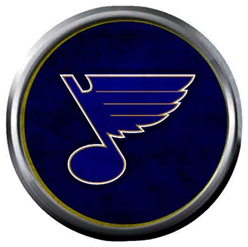 Cool Blue St Louis Blues NHL Hockey Logo Team Spirit 18MM - 20MM Fashion Snap Jewelry Snap Charm