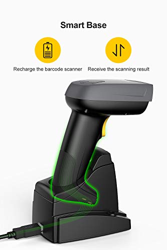 Douchette pouvant lire sur écran Inateck scanner de codes-barres 2D sans fil Bluetooth - 5