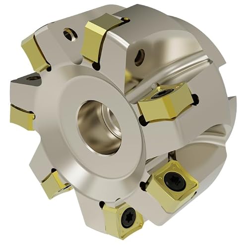 AFM88-03000-Z07-A1000R-SN12-C 3.00 Inch Dia. Milling Cutter, 88° Lead. 7 Teeth with 8 Cutting Edges