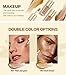 Liquid Highlighter & Blush Stick - Rare Beauty Makeup Highlighter for Natural Three-Dimensional Face Contouring，Sparkling coffee color