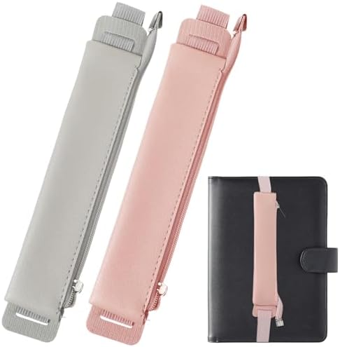 Elastic Pen Holder for Notebook, 2 Pcs Notebook Pen Holder Adjust...