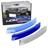 iJDMTOY Exact Fit ///M-Color Grille Insert Trims Compatible With BMW F25 X3 F26 X4 Center Kidney Grill (7 Beams)