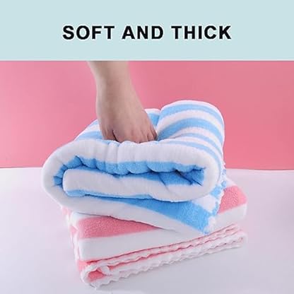 Badetücher, 2er-Set, hochwertige weiche Mikrofaser-Handtücher, Korallensamt, sehr saugfähig, für Erwachsene und Kinder (1 Badetuch + 1 Hand-/Gesichtshandtuch) | Home Essentials (grün, 1 Badetuch + 1 – Bild 7